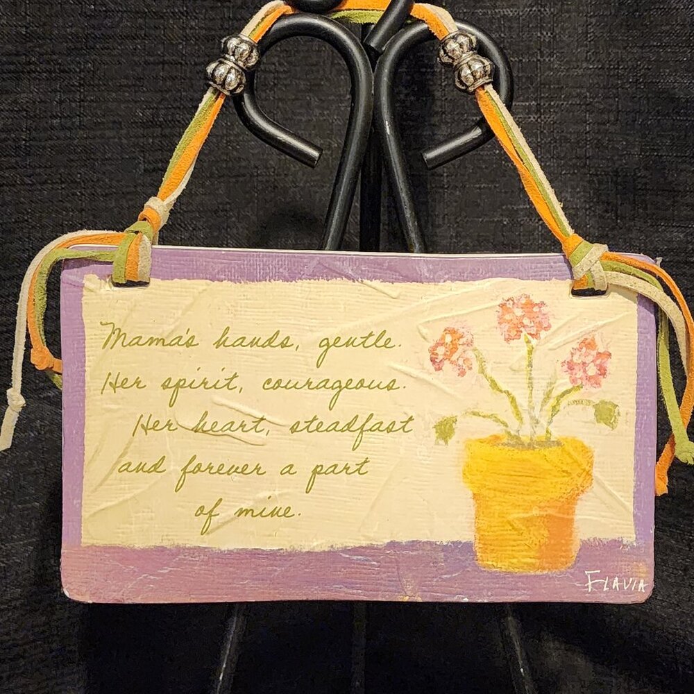 Mom's Hands - Dolomite Plaque - Flavia